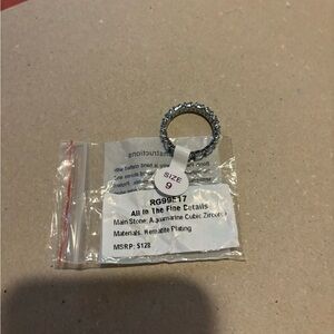 Bomb Party March 2025 Sz 9 Hematite Ring Brand New